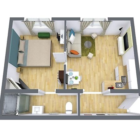 شقة نانت  في F2 Green Garden, Hyper Centre, Parking المظهر الخارجي الصورة