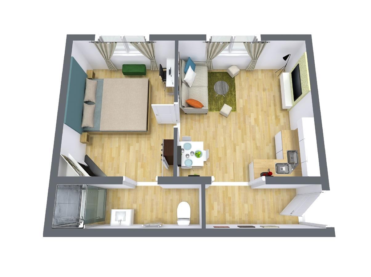 شقة نانت  في F2 Green Garden, Hyper Centre, Parking المظهر الخارجي الصورة
